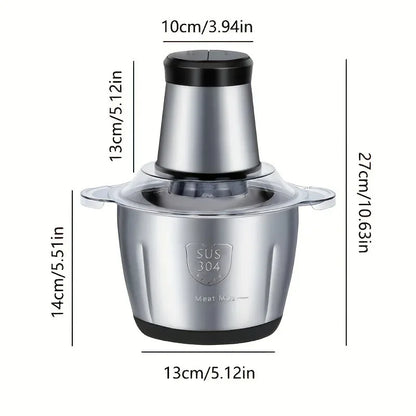 QuickDice™ Electric Meat Grinder 2L/3L – Stainless Steel Food Processor