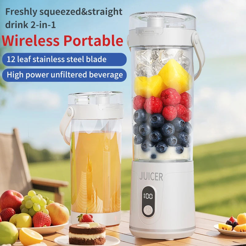 QuickDice 600ml Portable Smoothie Blender
